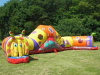 49 Foot Crazy Inflatable Caterpillar Maze