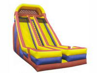Double The Fun 24ft Dual Lane Inflatable Tower Slide for Kids Party Rentals