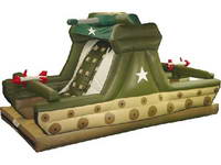 Customized Inflatable Military Tank Slide And Boucy House