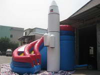 Rocket Launch Site Inflatable Slide for Sale