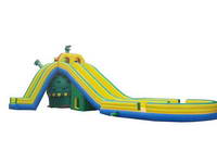 Giant Inflatable Dinosaur Slide For Water Park Games