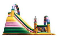 33ft High Inflatable Clown Slide For Outdoor Chidren Amusement