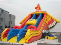 Giant Inflatable Flying Bird Slide With Colorful Wing