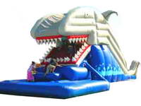 Inflatable Big Jaw Shark Slide