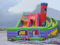 28 Ft Inflatable Sleeping Beauty Theme Slide