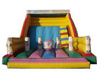 Giant Inflatable Super Rampa Slide With Obstacles