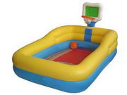 Inflatable Kids Pool with Basketball Shooting Games