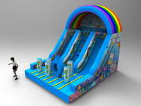 New Arrival Deep Sea World Inflatable Slide for Kids