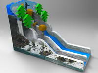 New Arrival Inflatable Jungle Slide for Amusement Park
