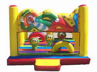 Hot Sale Kids Inflatable Clown Jumper Bounce with Obstacle