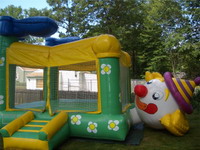 Inflatable Clown Bounce Slide