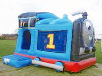 Inflatable Train Bouncer for Kids Amusement Park