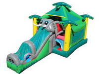 Jungle Inflatable Bouncer Slide Combo