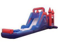 Inflatable 3 In1 Wet Slide with Pool and Bouse House