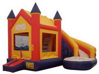 Inflatable Curve Bouncer Castle Combo for Promotion