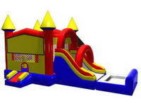 Inflatable Combo Wet Slide with Hoop