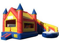 Inflatable Castle with Curve Slide Combo for Children Play