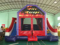 5 In 1 Fire Escape Dual Lane Bounce House Slide Combo