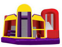 Design Picture Inflatable 5 in 1 Moonwalk Slide Combo