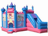 4 In 1 Princess Palace Inflatable Jumping Castle Combo
