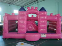 Cheerful Pink Color Princess Inflatable Jumping Castle