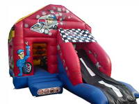 Inflatable Wacky Races Castle and Slide