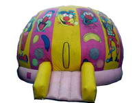 Inflatable clown round bouncer castle
