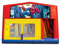 5 In1 Spiderman Inflatable Bouncer Slide Combo
