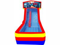 Inflatable Spiderman Slide With Landing Zone