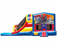 Inflatable Super Hero Spiderman Bouncer Slide Combo