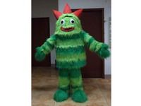 Green Long Fur Mascot Costume   MC-685