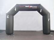 Custom 20 Foot Black Angle Inflatable Advertising Arch