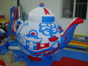 Hand Painting Inflatable Teapot Decoration for Sales Promotions