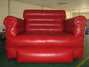 Large Red Color Inflatable Sofa Model for Furniture Sales