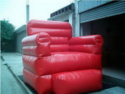 Small Red Color Inflatable Sofa Model for Furniture Sales