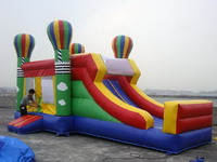 Colorful Balloon Inflatable Bounce House with Slide Combo