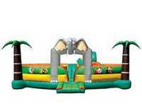Jungle Inflatable Jumping Castle Moonwalk for Rental