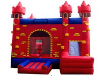 Red Star Inflatable 3 in 1 Jumping Castle Slide Combo