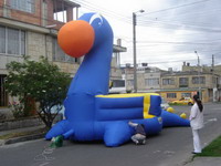 Children Inflatable Slide With Jumping Playground