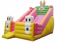 Inflatable Pink Rabbit Bouncer Slide for Girls