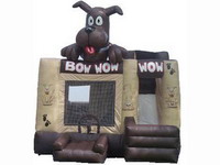 Quality Guaranteed Inflatable Black Dog Jumper Bouncer
