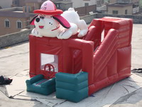 Hot Selling Fire Dog Inflatable Jumping Castle for Sale