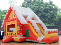 Inflatable Santa Claus Castle for Christmas