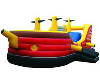 Hot Sales Inflatable Pirate Ship Bouncer Moonwalk