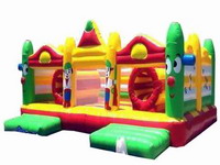 Inflatable 3 in 1 Clown Jumping Castle for Rental