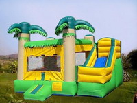 Typical Jungle Inflatable Bounce House Slide Combo