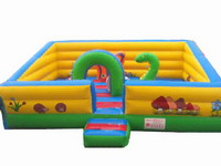 Kids Inflatable Zoo Moonwalk