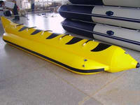Commercial Grade Single Tube Inflatable Banana Boat 5 Passengers