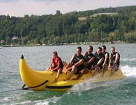 Custom Made Sealed Air Inflatable Banana Boat for 6 Passengers