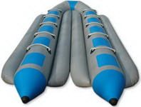 Dual Tubes Inflatable Banana Taxi 10 Passenger for Water Sports